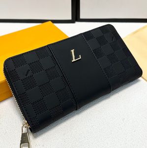 Portefeuille de luxe pour hommes MUPLIPLE Clip Français Classique Marque Signe Mode Carte Sac 8A Original Véritable Pochette En Cuir Paris Nouveau Damier Graphite Sacs verticaux