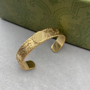 Diseñador de lujo para hombre pulsera de mujer joyería de oro doble letra 2 pulseras de estilo cadena de muñeca pulsera original