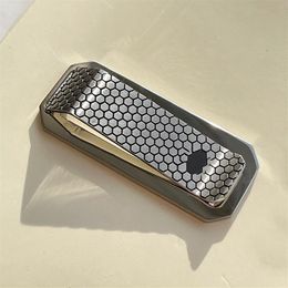 Luxe designer geldclips Verfijnd staal Geldclips Prachtig gepolijst Topcadeaus voor mannen met doos2919