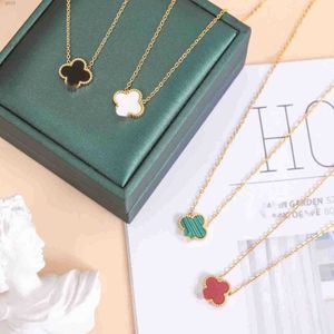 Luxe Designer Ketting Mode Bloemen Clover Cleef Hanger 18k Gouden Kettingen Sieraden Fashional Nieuwe Dames 520