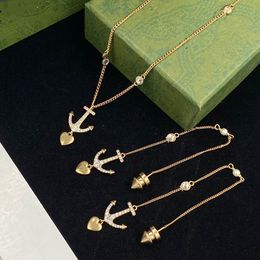 Collier de créateur de luxe Gold Chain Classic Fashion Colliers Retro Chains Collier Jewelry Supply
