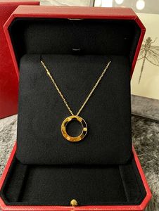 Luxe designer ketting liefde hanger kettingen mode roestvrijstalen ketting Valentijnsdag cadeaus voor vrouw