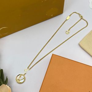 Luxe designer kettingen gouden newklace voor bruiloft sieraden mode ketting voor vrouwen en man met doos
