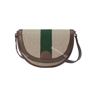 Luxe designer ophidia schoudertas Messenger Horseshoe Bag vrouwen crossbody tas Satchel lady vintage design mode klassieke rode en groene strepen