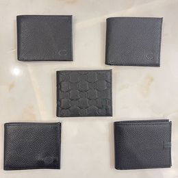 Designer de luxe Paris Porte-monnaie en cuir de vache haut de gamme pour hommes GUI Porte-cartes de crédit Porte-cartes Pliant Classique Mini Portefeuilles Emballage Coffret cadeau Étui à stylos livré avec boîte