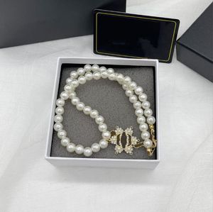 Luxe ontwerper hanger ketting klassieke stijl parels ketting voor vrouwen meisje hoogwaardige cadeau mode -accessoires