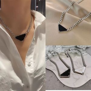 Luxe ontwerper hanger ketting klassieke p driehoeksbrief ketting ketting heren en dames punk sieradenliefhebber cadeau