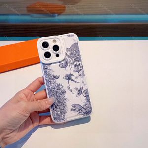 Fundas de teléfono de diseñador de lujo para Iphone 14 Pro Max 13 12 11max 11 Funda de teléfono móvil ultrafina Borla Mano Repo Animal Print Phonecas 2023