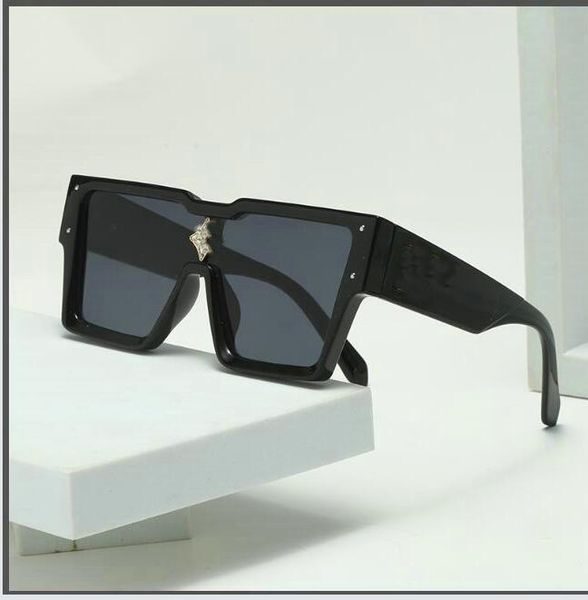Designer de luxe lunettes de soleil polarisées Hommes Vintage carré Mat matériel Lettre imprimer lentille lunettes Extérieur Anti-Ultraviolet 6007 ko