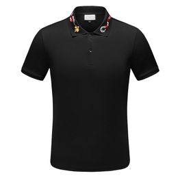 Luxe Designer Polo Shirts Heren Luxe Polo Casual Polo T-shirt Snake Bee Letter Print Borduurwerk Mode High Street Heren Revers Hals Polo's