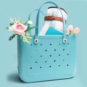 Designer de luxe PVC plastique étanche Bogg Totes sacs femmes vacances panier sacs de plage hommes haute capacité magasin shopper sac bagages voyage week-end sac à main