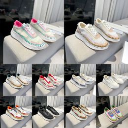 Designer de luxe Rainbow Collection Baskets nama sneaker Femmes Chaussures Casual Printemps Eté Mode Couture À La Main Fait 35-42 10A