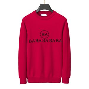 Designer de luxe rouge et noir pull hommes unisexe lettre motif cachemire tricoté manches longues pulls mode décontracté automne hiver chaud pulls pulls