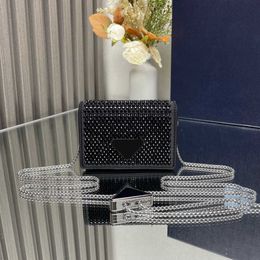 Designer de luxe strass cristal diamant portefeuilles femmes brillant sac à main sac à main sacs à bandoulière dame topqualité crossbody pochettes 240215