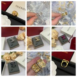 Luxe designer ring mode unisex manchet ring paar bangle gouden ring sieraden valentijnsdag cadeau feestje bruiloft cadeau groothandel