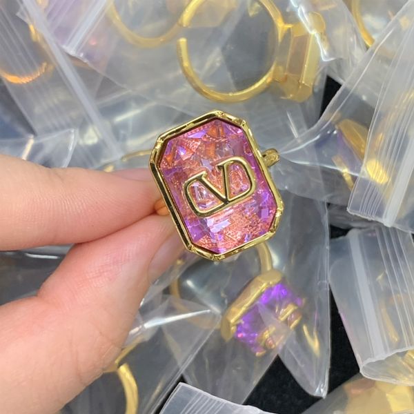 Luxury Designer Ring Fashion Unisexe Chandle Couple Couple Bangle Gold Ring Jewelry pour la Saint-Valentin Gift Party Wholesale