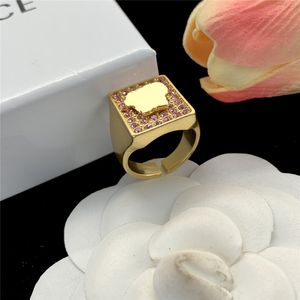 Luxe Designer Ring Voor Heren Dames Hoge Kwaliteit 18K Vergulde Merk Brief Band Ringen Mannelijke Bruiloft Sieraden Voor Vrouwelijke Design Parels
