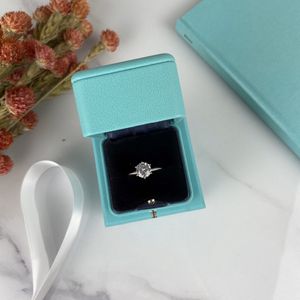 Luxe ontwerper Ring Woman Rings single edelsteen ringvoorstel cadeau voor sociale bijeenkomst mooie goede 300p