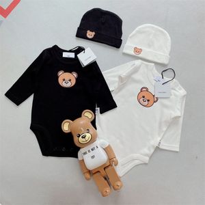 Luxe designer rompertjes baby pasgeboren baby meisje katoen overall kleding Nieuwjaar kostuum teddybeer kinderen onesie bodysuit baby's