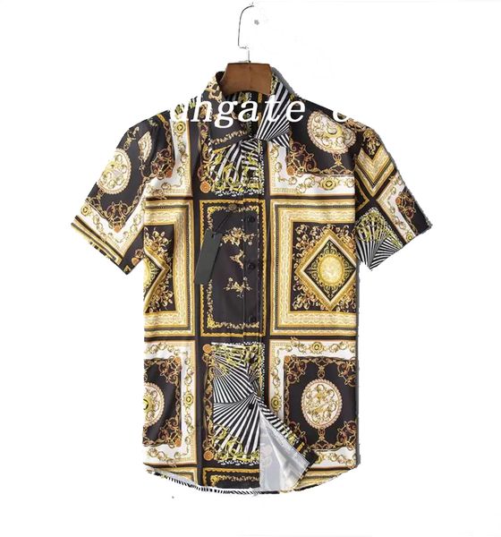 Chemise décontractée d'affaires de designer de luxe, manches longues, rayures, T-shirt social décoratif pour hommes, imprimé de mode Taille asiatique M-3XL Ancienne boutique Yiyefeichen 729861949