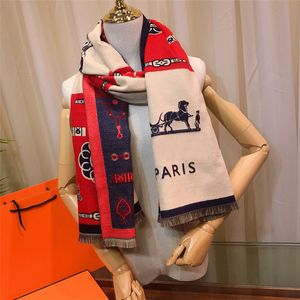 Foulards de créateurs de luxe pour femmes hommes mode foulard en soie marque foulards en laine de haute qualité hiver chaud châle dames pashmina 4 couleurs CPBO