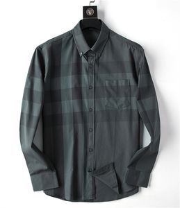 Luxe ontwerper shirts heren zakelijke casual tops hoogwaardige lange mouw t shirts letter print tees#20