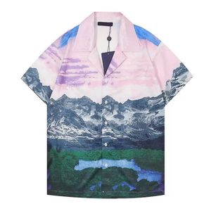 Luxe designer shirts heren 2022 tijger kegelen shirt Hawaii bloemen casual shirts Mannen slanke fit korte mouw jurk