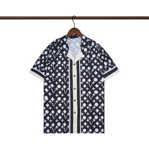 Luxe ontwerper shirts heren strand shorts mode brief print bowling shirt hawaii bloemen casual shirts mannen korte mouw broek shirt shirt m-3xl