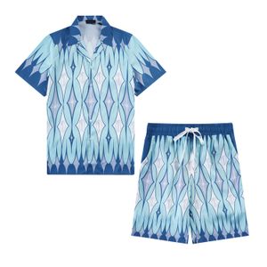 Chemises de créateurs de luxe Mentes Géométriques Imprimes de bowling Shirt Hawaii Floral Casual Shirts
