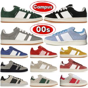 Chaussures de créateurs de luxe Campus 00s Baskets en daim gris Noir Vert foncé Cloud Wonder Blanc Saint Valentin Semi Lucid Bleu Ambient Sky Hommes Femmes Entraîneur Chaussure Casual 00