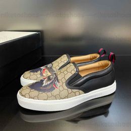 Chaussures de concepteur de luxe Double g cuir tiger Snake broderie stripes classics hommes femmes baskets en denim