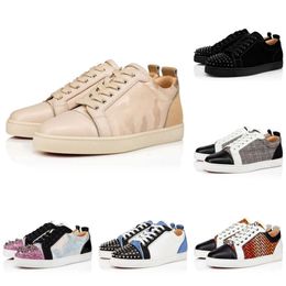 Luxe designer schoenen dames heren sneakers klinknagels glitter suède zwart platform loafers laarzen trainers