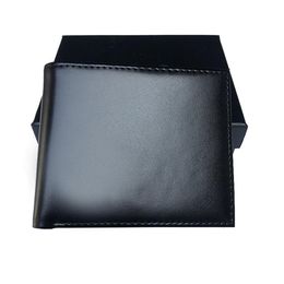 Portafogli corti da uomo di design di lusso Porta carte Portafoglio da uomo in stile tedesco con Box257Q