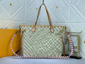 Sac à bandoulière de luxe de styliste, fourre-tout de plage, fourre-tout de Shopping, sac de magasin assorti à tout pour une grande capacité et un style décontracté N50047