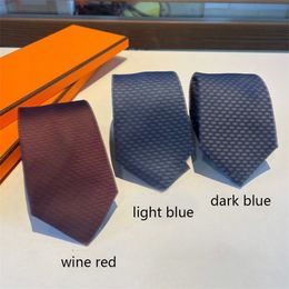 Designer de luxe Cravates en soie Hommes Phantom Tie Collection Costume d'affaires Cravate Bleu Soie Cravates Classique Bel Accessoire Avec Boîte