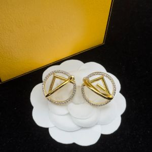 Boucles d'oreilles en argent de créateur de luxe pour femmes dores d'oreilles en or pour femmes