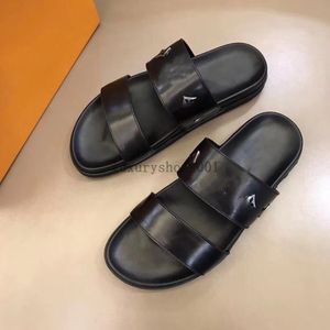 Luxury Designer Slides Platform Platepers Bom Dia Flat Comfort Mule Moule Geatine en cuir Sandales Boucle Flip Flops Summer Beach Chaussures 5.14 03