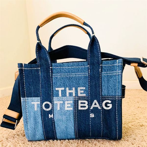 Estilo de moda Lienzo The Tote Bag Bolso de lujo para mujer para hombre Bolsa de playa Diseñador Vaquero Pochette Hombro Shopper Bag Crossbody Nylon Embrague Bolsas de viaje de vacaciones