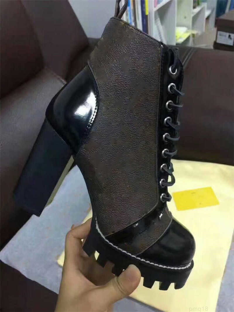 Luxo designer estrela trilha linha tornozelo botas boot moda mulher bootie com caixa original
