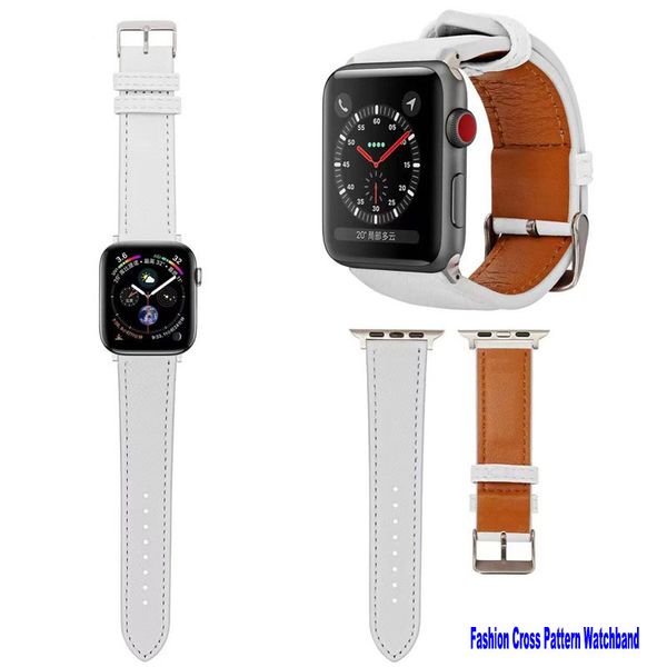 Alças de designer de luxo para Apple Watch Band 38mm 40mm 41mm Moda Pulseira de couro PU Pulseira de substituição Compatível com AppleWatch 8 7 6 5 4 SE Sports Women Men