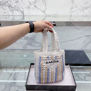 Luxe ontwerper Straw Raffia Beach Tags For Women Summer Fashion Handtassen Mens Handtas Koppeling Tote Crossbody Trail Schoudertas 2305251BF