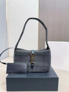 Bolso de paja de diseñador de lujo para mujer, bolsos y bolsos Hobo a la moda, bolso de hombro de playa de viaje para mujer, alta calidad 2651