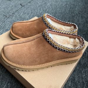 luxe ontwerper Suède Australië Tasman Wollen laarzen bagage wgg Tazz Schapenvacht snowboot 7a hoge kwaliteit platte F23 Bont loafer mode Dames heren huis platform Schoen