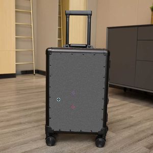 Luxe Designer Koffer Bagage Met Wielen Vrouwen Valies Aluminium Koffers Mode Reistas Voor Mannen 4-Rollen Trolley Box tassen 240115