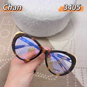 Lunettes de soleil d'été design de luxe CHAN Plain Face Glasses Light Temperament Phnom Penh Cat Eye Dark Lady