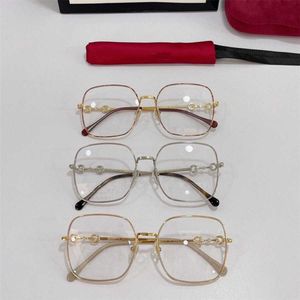 Lunettes de soleil design de luxe 2023 New G Family Pingguang Réseau personnalisé Celebrity Ni Same Horse Titles Buckle Optical Glasses Frame GG0883