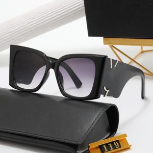 Gafas de sol de diseñador de lujo Marca de alta calidad 2024 Moda Ojos de gato Gafas de sol para mujer Protección UV Gafas para hombre 240218