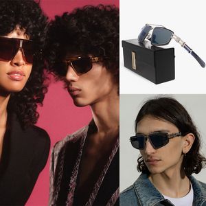 Gafas de sol de diseño de lujo diseñadas para hombres y mujeres Conducción de actividades al aire libre Estilo piloto Marco de metal Marco rectangular Ajuste de moda para la cara 139Ba