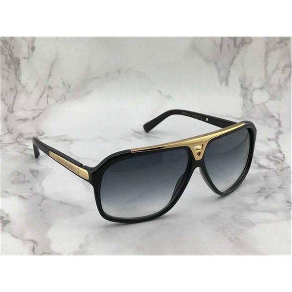 Lunettes de soleil de luxe Evidence Z0350W Noir Or / Gris Nuances Sonnenbrile des de soleil hommes avec boîte Marque de lunettes de soleil pour hommes en vente