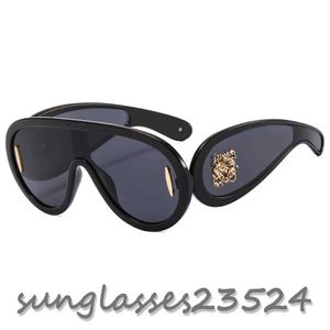 Lunettes de soleil design de luxe marque de mode lunettes de soleil grand cadre pour femmes hommes unisexe voyage lunettes de soleil pilote sport lunette de soleil noir